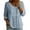 A1_Blue#62, variant on Women's Peter Pan Collar Shirts Long Sleeve Button Down Solid Tops Empire Waist Peplum Casual Summer Blouses Black,L