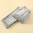 thumbnail image 2 of Agkizg Women's Fleece-Lined Sleep Pants,Women's Warm Loungewear Pants,Women's Fall Winter Solid Color Flannel Fleece Lined Pants Elastic Waist Thickened Warm Loose Fitting Home Loungewear Sleep Pants, 2 of 4