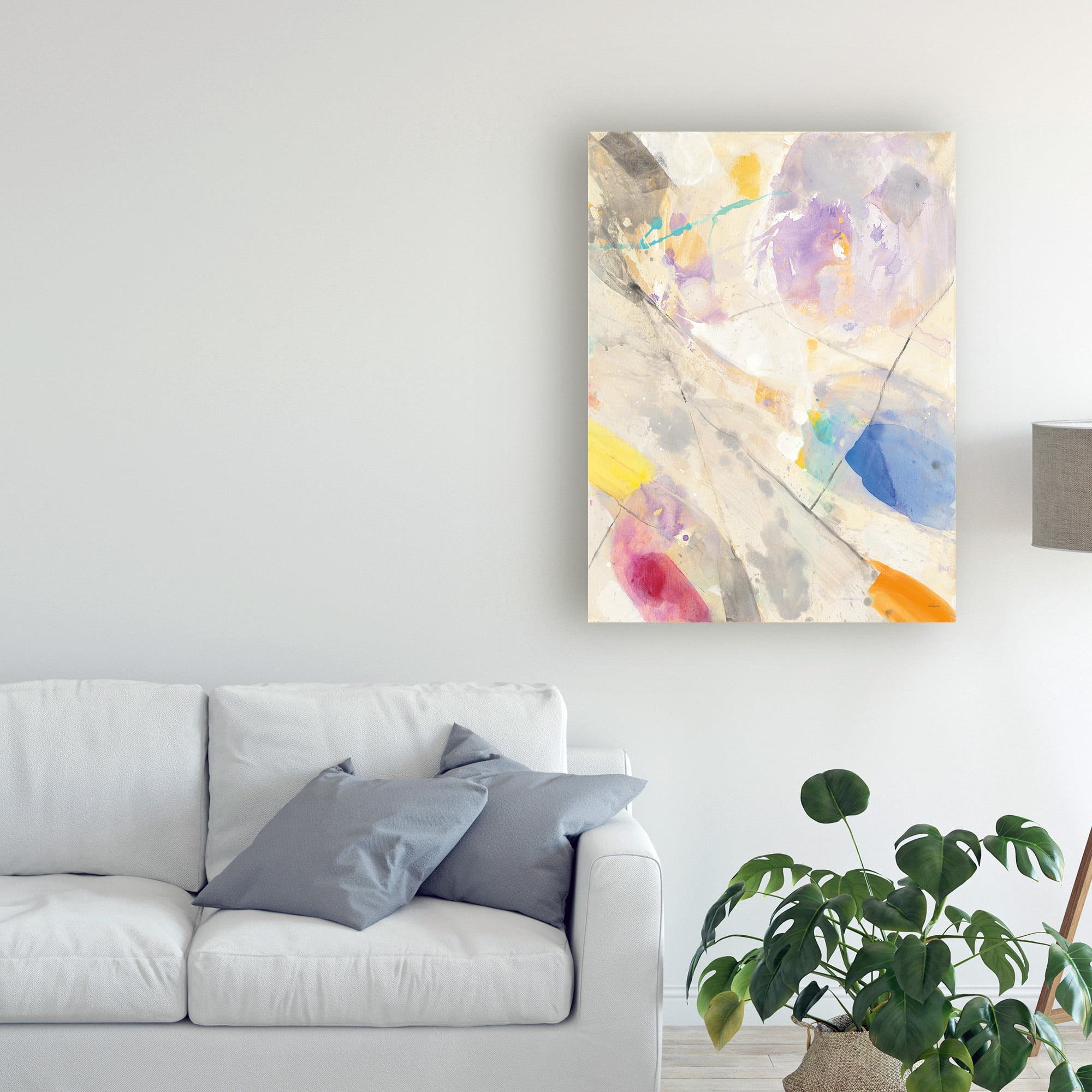 Trademark Fine Art Abstract Canvas Art ' Spring Confetti Ii ' by Albena Hristova