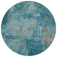 thumbnail image 2 of Addison Rugs Chantille Indoor/Outdoor Transitional Abstract Teal Washable Round Rug, 8' x 8', 2 of 6