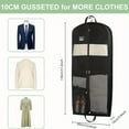 thumbnail image 3 of Foldable Garment Bag for Travel Dust-Proof Hanging Suit Carrier with Sturdy Handle for Dresses, Coats & Formal Wear, 3 of 6
