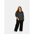 thumbnail image 2 of Terra & Sky Women's Plus Size Sweatshirt with Long Sleeves, Sizes 0X-4X, 2 of 4