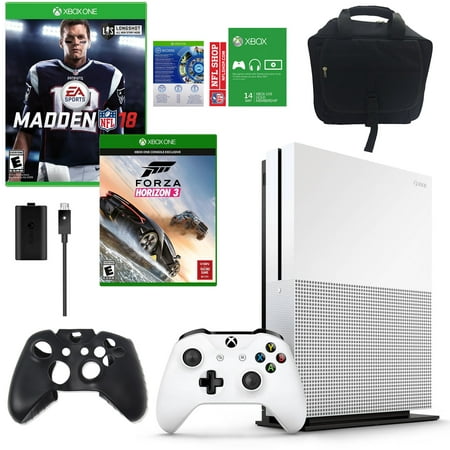 Xbox One Madden NFL 18 500GB Console with Free Forza 3 Game and Accessories Bundle