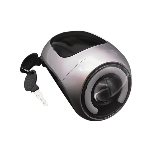 de luces para de bicicleta eléctrica, luces para bicicleta eléctrica de 48-60V, resistentes al agua, ahorro de energía, fácil instalación, l Plateado DYNWAVEMX Faro de bicicleta