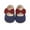 Blue, variant on Otqutp Party Baby Girls Footwear Toddler Kids Girls Soild Colour Bowknot Princress Shoes Soft Sole The Floor Barefoot Non Slip First Walkers Prewalker Shoes