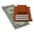 thumbnail image 3 of Genuine leather magnetic money clip with credit card and ID holder, 3 of 17