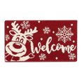 thumbnail image 1 of SIfdSeng Tapis d'Entrée « Get it Fast » 20 Pouces X 32 Pouces Tapis de Bienvenue Lavable Profil Bas Tapis de Porte d'Entrée pour Intérieur Extérieur Hiver Noël Fête Porte d'Entrée, 1 of 2