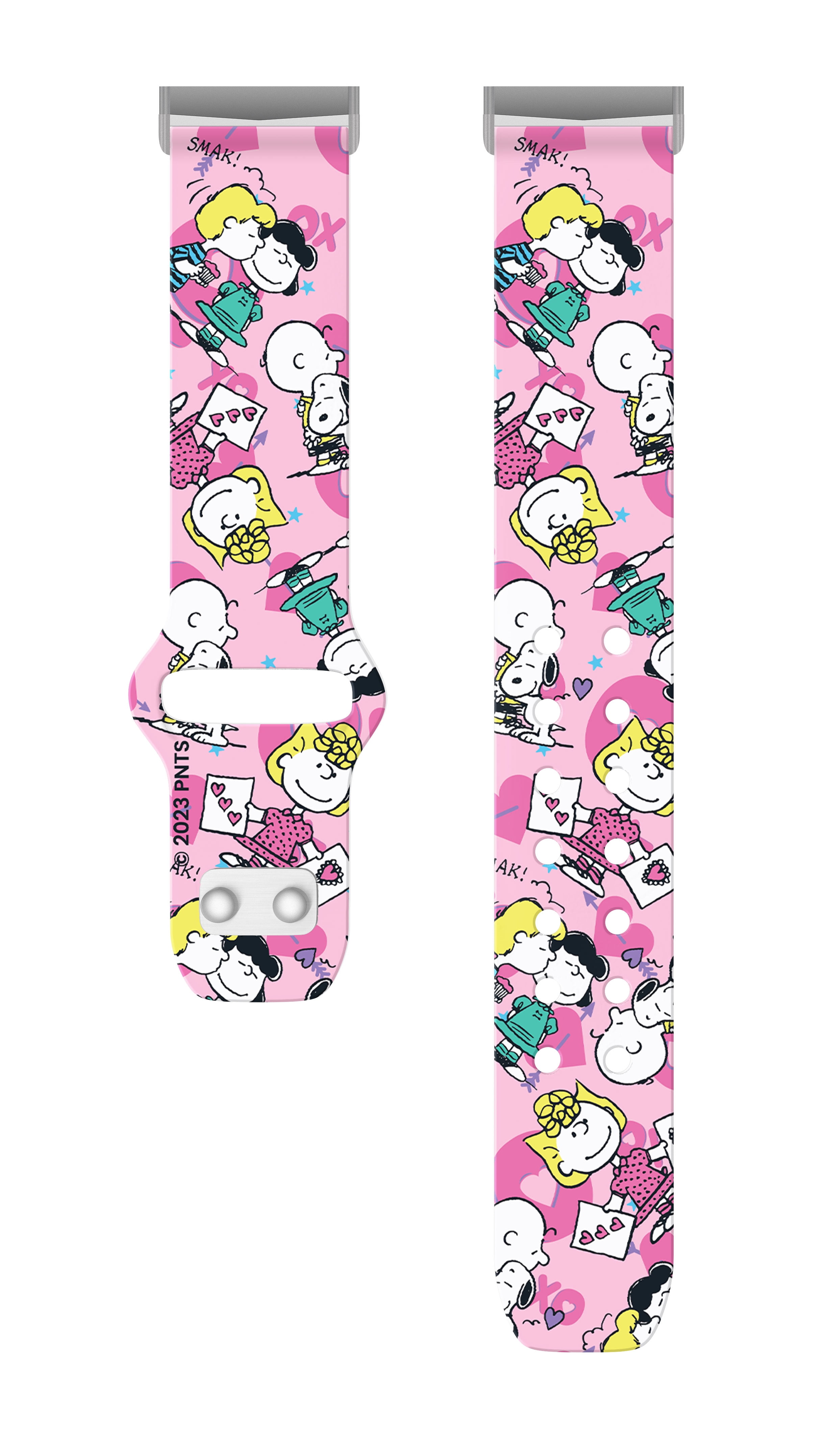 Peanuts Valentines HD Unisex Watch Band Compatible with FitBit Versa 3 & Sense (20mm Long XO) by Affinity Bands