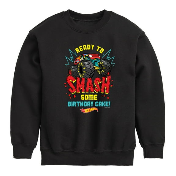Hot Wheels - Ready To Smash Cake - Toddler And Youth Crewneck Fleece Sweatshirt