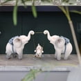 thumbnail image 3 of Tongina Elephant Figurine Desktop Ornament Collectible Cute Elephant Statue Decorative Figurine for Cabinet Table Centerpiece Bedroom Blue, 3 of 8