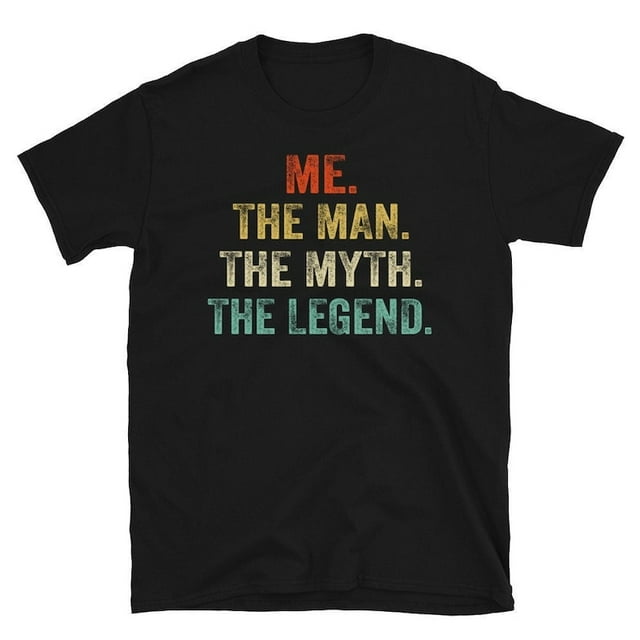 Me The Man The Myth The Legend Shirt | Custom Man Myth Legend, Personalized Father's Day 2 - Black - M
