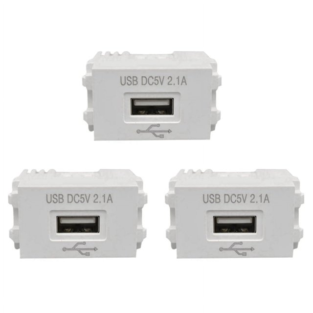 3X Panneau de Charge de Téléphone Module d'Alimentation USB Prise 220V Transformateur 5V 2.1A Adaptateur de Commutation de Prise de Charge USB