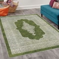 thumbnail image 2 of Ethnic Decorative Rug, Mandala Completeness of Universe Oriental Breeze Floral Style Illustration, Quality Carpet for Bedroom Dorm and Living Room, 6 Sizes, Olive Green Coconut, by Ambesonne, 2 of 4