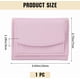 thumbnail image 2 of Carteras de cuero sintético rosa para mujer, billetera triple, mini billetera rectangular con bolsillo y botón a presión, billetera compacta con ranura para efectivo y tarjeteros., 2 of 9