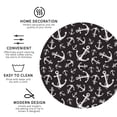 thumbnail image 3 of Pofeuu Anchors Print Coasters for Drinks, 4Pack PU Leather Coasters, Bar Drink Coasters for Tabletop Protection, Furniture from Damage-Round Shape, 3 of 6