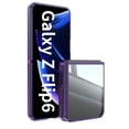 thumbnail image 5 of for Samsung Galaxy Z Flip 7 Case Clear Slim, [Built in Lens Protector] [Non Yellowing] TPU Bumper Transparent Back Hard Shell Shockproof Thin for Men Women for Samsung Galaxy Z Flip 7, Darkpurple, 5 of 5