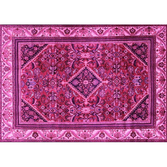 Ahgly Company Indoor Rectangle Persian Pink Traditional Area Rugs, 3' x 5'