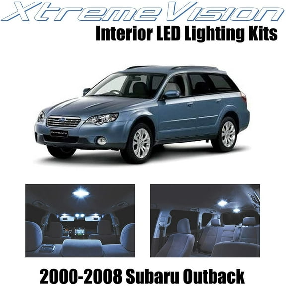 XtremeVision Interior LED for Subaru Outback 2000-2008 10 pcs Cool White Interior LED Kit Installation Tool