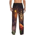 thumbnail image 3 of Balery Men'S Butterfly Sitting On A Flower Pants,Sleepwear Pants,Pajama Pants,Pj Bottoms Drawstring And Pockets-Xx-Large, 3 of 9