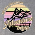 thumbnail image 6 of Wild Bobby Let Our Classroom Adventure Begin Mountain Sunset Light Colors Pop Culture Women Tri-Blend Racerback Tank Top, Premium Heather, Small, 6 of 6