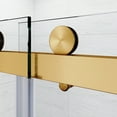 thumbnail image 7 of Frameless Sliding Shower Door 56-60" W x 76" H, 10mm Thick Tempered Glass, Heavy-Duty Brushed Gold Stainless Steel Hardware, Adjustable Width & Leak-Proof Design, 7 of 7