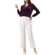 thumbnail image 2 of CAMISA DE VELVET PARA MUJER INSPIRADA CHIC, CON BOTONES, CUELLO EN V, MANGAS LARGAS, BLUSA RETRO XL PÚRPURA, 2 of 6