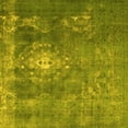 thumbnail image 1 of Ahgly Company Indoor Square Persian Yellow Bohemian Area Rugs, 7' Square, 1 of 4