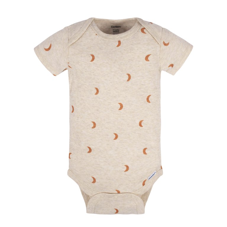 Gerber Baby Boy or Girl Gender Neutral Short Sleeves Onesies Bodysuits,  8-Pack (Newborn - 12 Months) 