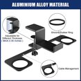 thumbnail image 4 of Jinsinto VR Stand VR Display Holder Under Desk Virtual Reality Headsets Metal Stand Storage Hook Universal Clamp on Desk Hanger Hooks for Oculus Quest 2/Quest/Rift S, HTC Vive Pro, PSVR 2, 4 of 7