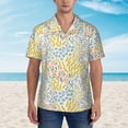 thumbnail image 4 of Daiia Boho Hawaiian Shirt for Men Gentle Cotton Regular Short Sleeve Casual-Small, 4 of 9
