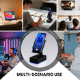 thumbnail image 4 of Wireless Induction Audio Bluetooth Speaker, Cell Phone Stand with Wireless Bluetooth Speaker, Unique Gifts for Men/Women, Adjustable Phone Holder with Colorful Ambient Light for iPhone/iPad, 4 of 10