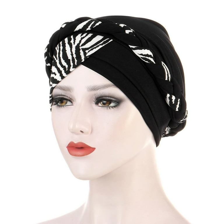 Pavied Head Wraps Wig Cap Chemo Cancer Head Hat Cap Ethnic Pre