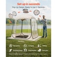 thumbnail image 2 of VEVOR Pop up Sports Tent, 63x63 in Clear Bubble Tent for 2-4 Persons, Waterproof Outdoor Pod with Floor Mat & Top Cover, Garden Igloo Dome Tents Camping Shelter for Events Fishing Cheering, 2 of 9