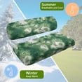 thumbnail image 5 of HUIACONG Green Tie Dye Golf Cart Seat Covers 2 Pack, Comfortable All Weather Golf Cart Seat Towel Blanket for Club Car Precedent DS, 5 of 7