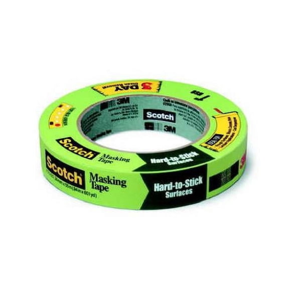 3M 2060-24A Green Masking Tape, 1-In. x 60-Yd.