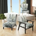 thumbnail image 1 of Designart « Ferns Silver III » Fauteuil d'Appoint Rembourré à Fougères Argentées - Fauteuil Moderne pour Chambre, 1 of 7