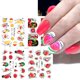thumbnail image 1 of 4 piezas de pegatinas de uñas de agua de diseño de invierno Set árbol de Navidad arte de uñas calcomanía negro hojas de verano DIY manicura Slider NFSTZ1066-1113 Tan Jianjun  unisex, 1 of 2