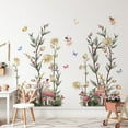 thumbnail image 3 of Boho Flower Wall Decals Fairy Wall Decor Wildflower Stickers with Mushroom Peel and Stick Removable for Girls Bedroom, Kids Room, Living Room, Office, 3 of 6