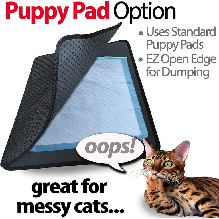  PetLike Cat Litter Mat, Thick Litter Trapping Mat, Durable  Litter Box Mat Waterproof, Indoor Mat Washable Mats with Non-Slip Backing,  Soft on Kitty Paws and Easy to Clean, Phthalate Free 