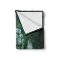 thumbnail image 2 of Pirate Ship Soft Flannel Fleece Throw Blanket, Old Ship in Thunderstorm Digital Artwork Fantasy Adventure, Cozy Plush for Indoor and Outdoor Use, 60" x 80", Jade Green Dark Green, by Ambesonne, 2 of 6