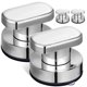 thumbnail image 1 of BESTYASH 4Ud Asa Portátil Con Ventosa Para Puertas Y Muebles Color Plata, 1 of 7