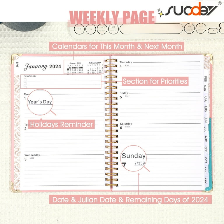 2024-2025-academic-year-planner-a5-hardcover-calendar-notebook-for-student-jul-2024-jun-2025-6-3-x8-5-walmart-com