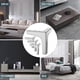thumbnail image 5 of 4 Pack Furniture Legs, Max 800kg, 10cm Modern Metal Triangle Table Legs, Hairpin Furniture Legs, Sofa Legs with 16 Screws and 4 Leg Protectors, Silver, 5 of 5