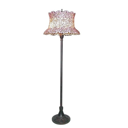 Meyda Tiffany 72160 Bronze Three Light Up Lighting Floor Lamp From