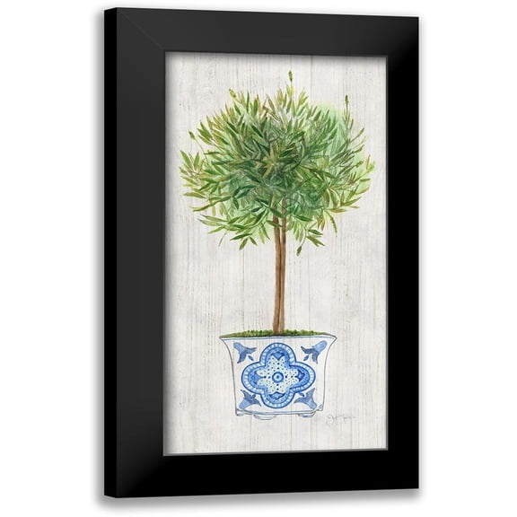 Tava Studios 9x14 Black Modern Framed Museum Art Print Titled - Rosemary Topiary