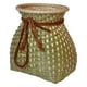 thumbnail image 1 of de bambú tejida Maceta Florero Granja Almacenamiento portátil con organizador de cuerdas de picnic para Hogar Cocina Fruta Vegetal 10x14cm Gloria Cesta tejida a mano, 1 of 9