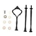 thumbnail image 2 of Soporte para bandeja de pasteles con asa, accesorios, varilla para bandeja de postres, kit de herrajes resistentes, 3 niveles Negro, 2 of 9
