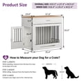 thumbnail image 5 of Whifea 37.4'' Large Dog Crate Furniture with Flip-up Door, 360° Rotating Feeder, Furniture Style for Large Dogs, White, 5 of 8
