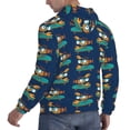thumbnail image 6 of Lsque Skateboard Rides Cartoon Lobster Pattern Casual Men's Hoodie,Hooded Sweatshirt with Kangaroo Pocket,Pullover Hoodie-XX-Large, 6 of 7
