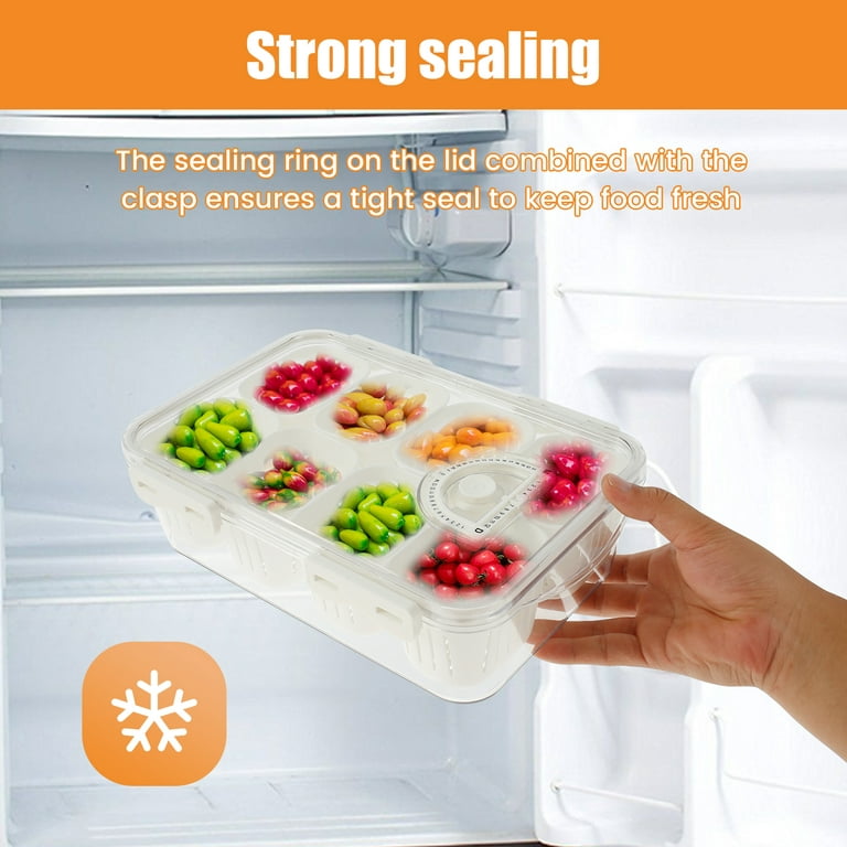 Convenient Charcuterie Container with Lid and Handle Keep Your Snacks  Freshes and Organized Divideds Serving Tray Travel